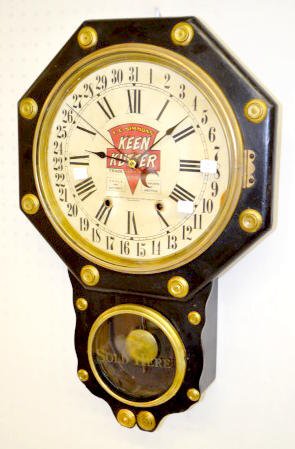 Seth Thomas Calendar Clock Adv. ÓKeen CutterÒ — Antique Clocks Price Guide