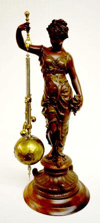 French T &amp; S Lady Torsion Mystery Clock — Antique Clocks Price Guide