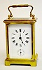 French Antique Brass Carriage Clock w/Alarm