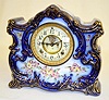 Ansonia ÓOssipeeÒ Cobalt Blue China Clock