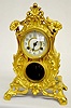Waterbury ÒCarlisleÓ Floral Metal Case Clock