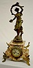 French Marble Statue Clock