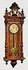 Ornate Two-Weight Vienna Regulator Wall Clock