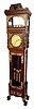 Unusual 106Ó German Rosewood Tall Case Clock