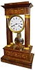 Large French Inlay on T&S Portico Clock