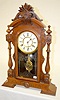 Walnut Parlor Shelf Clock