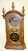 New Haven Fashion No. 9 Double Dial Black Dial Clock