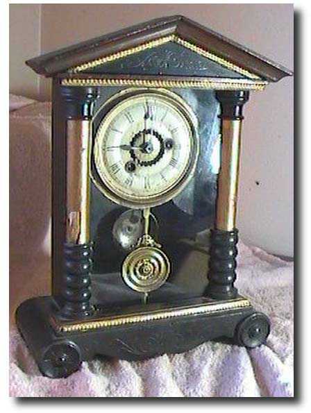 German Shelf Clock W/alarm — Antique Clocks Price Guide